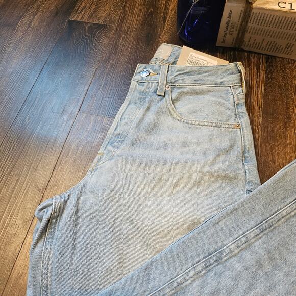 Everlane Jeans Curvy 90s Cheeky Straight Organic Cotton Light Blue Jean 26 NWT - Picture 4 of 11